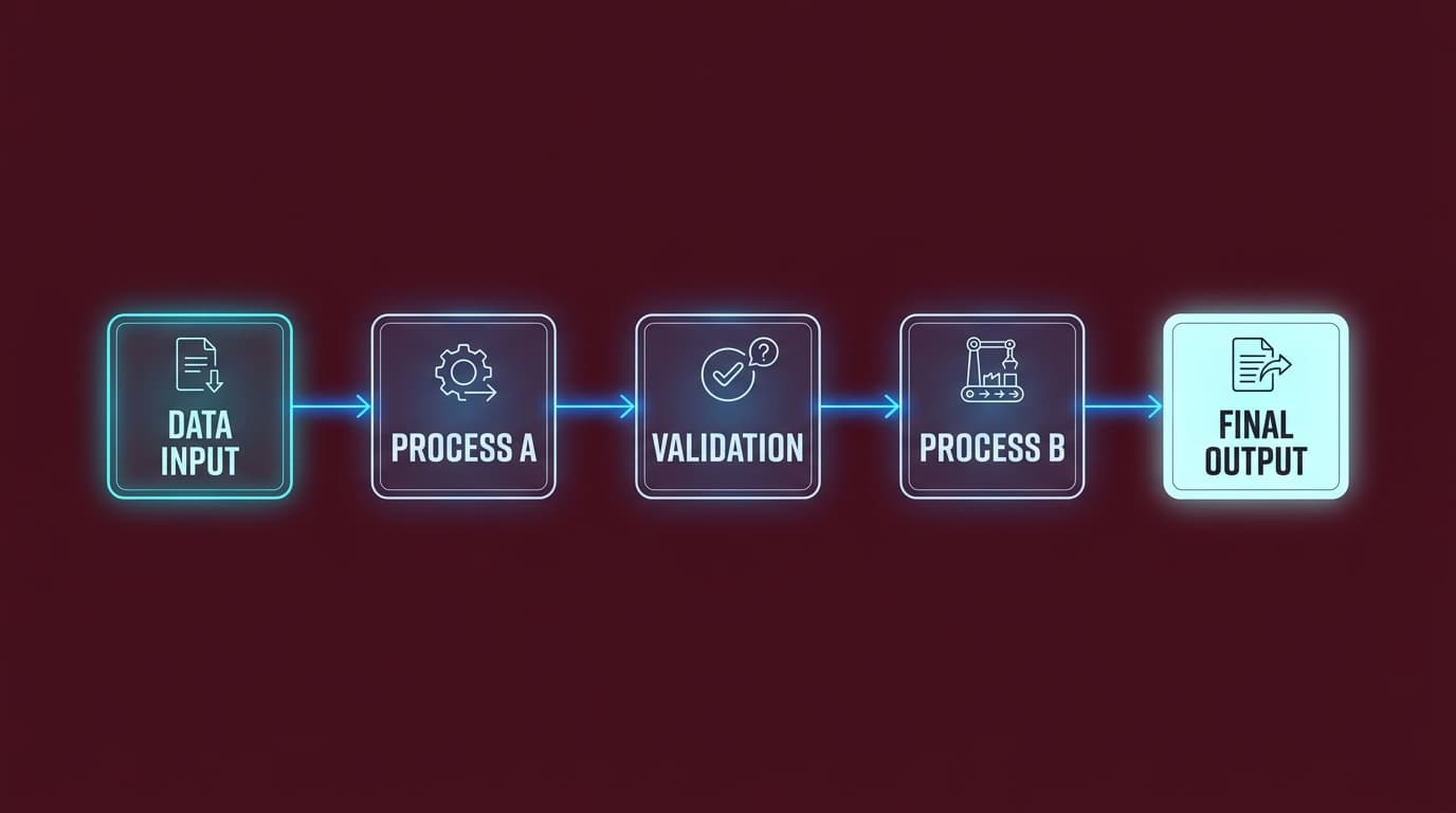 n8n AI Workflow Automation Architecture Wireframe